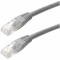 4XEM Cat6 Network Cable, 1ft Gray Molded RJ45 UTP Ethernet Patch Cable, Snagless Copper Conductor, Supports Notebook & Network Devices, CMG Rated, PVC Jacket - 4XC6PATCH1GR (Lifetime Warranty)