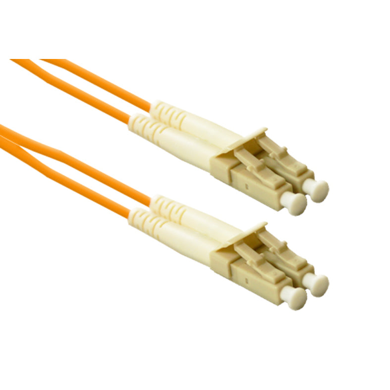 ENET 1M LC/LC Duplex Multimode 50/125 OM2 or Better Orange Fiber Patch Cable 1 meter LC-LC Individually Tested (LC2-50-1M-ENC)