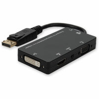 DisplayPort to VGA adapter showing multiple output ports and DisplayPort connector-alternate-image1