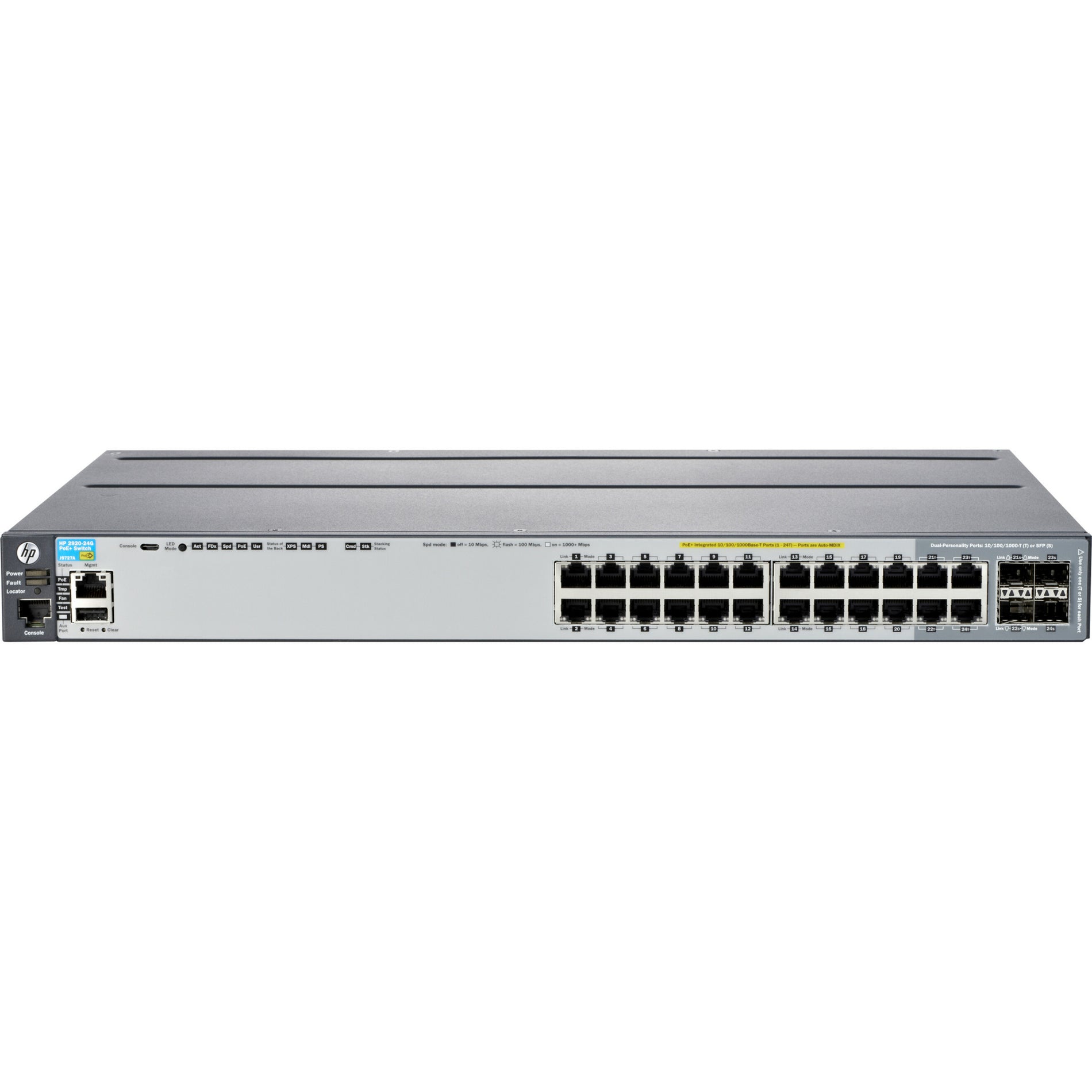 HPE E 2920-24G-POE+ Bryter (J9727A)