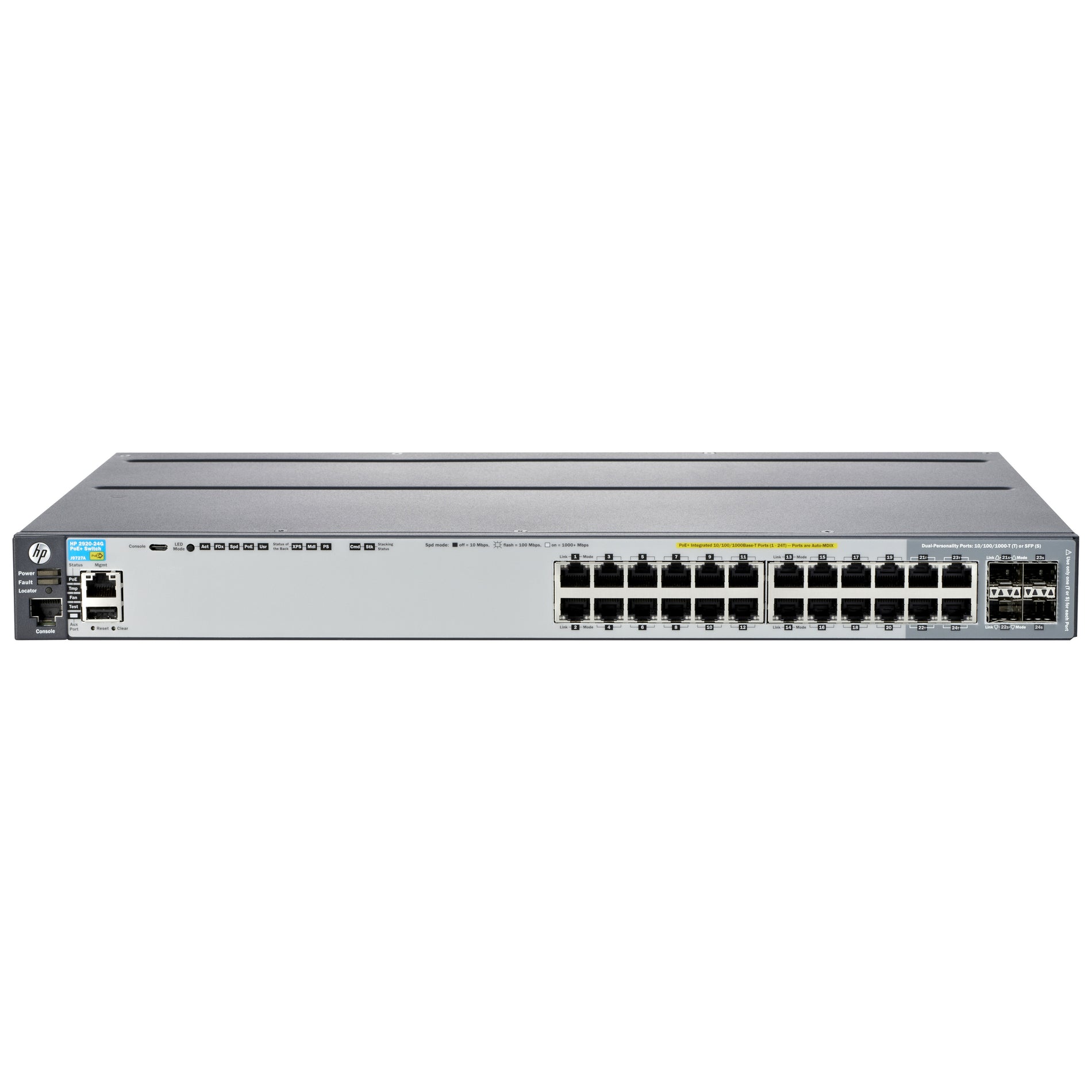 HPE E 2920-24G-POE+ Bryter (J9727A)