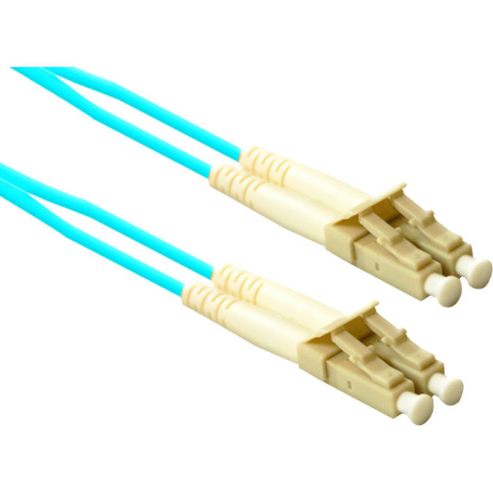 ENET 1M LC/LC Duplex Multimode 50/125 10Gb OM3 or Better Aqua Fiber Patch Cable 1 meter LC-LC Individually Tested (LC2-10G-1M-ENC)