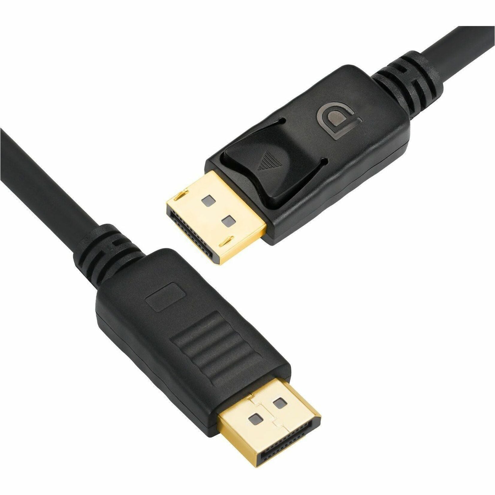 Angled view of DisplayPort cable showing flexible design and connector detail-alternate-image3