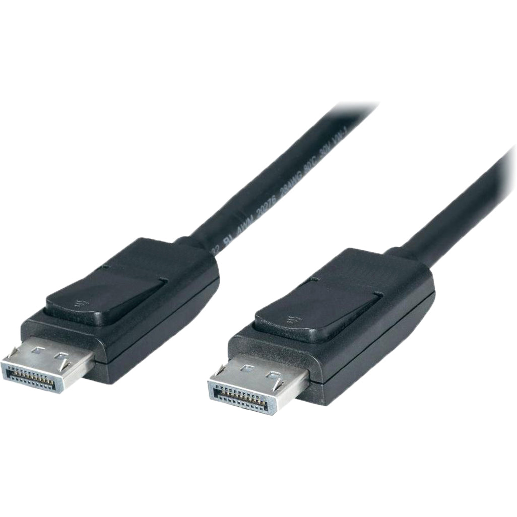 Close-up view of black DisplayPort cable connectors with gold-plated terminals-alternate-image1