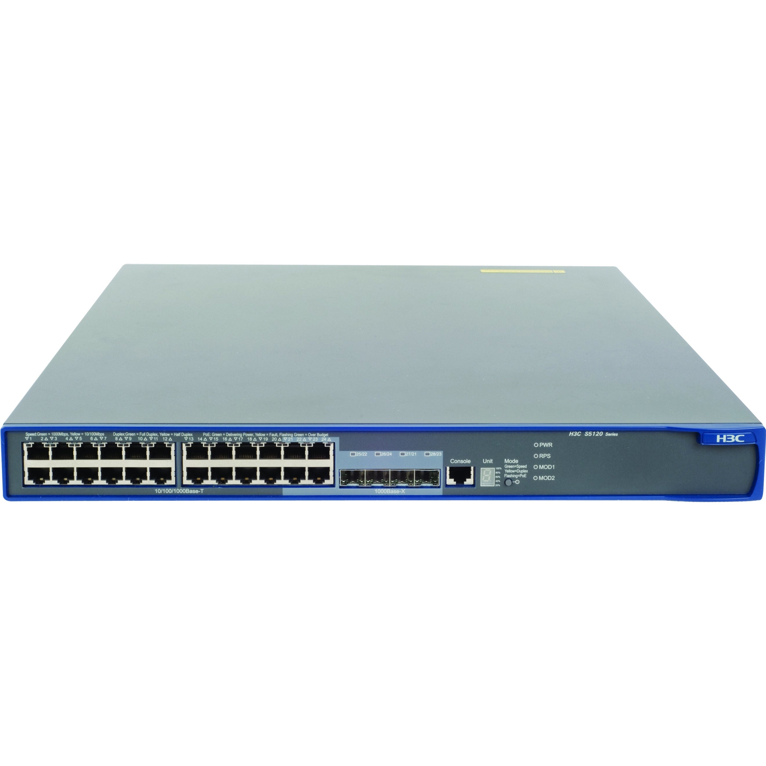 HP-IMSourcing A5120-24G-PoE EI Switch met 2 Slots (JE070A)