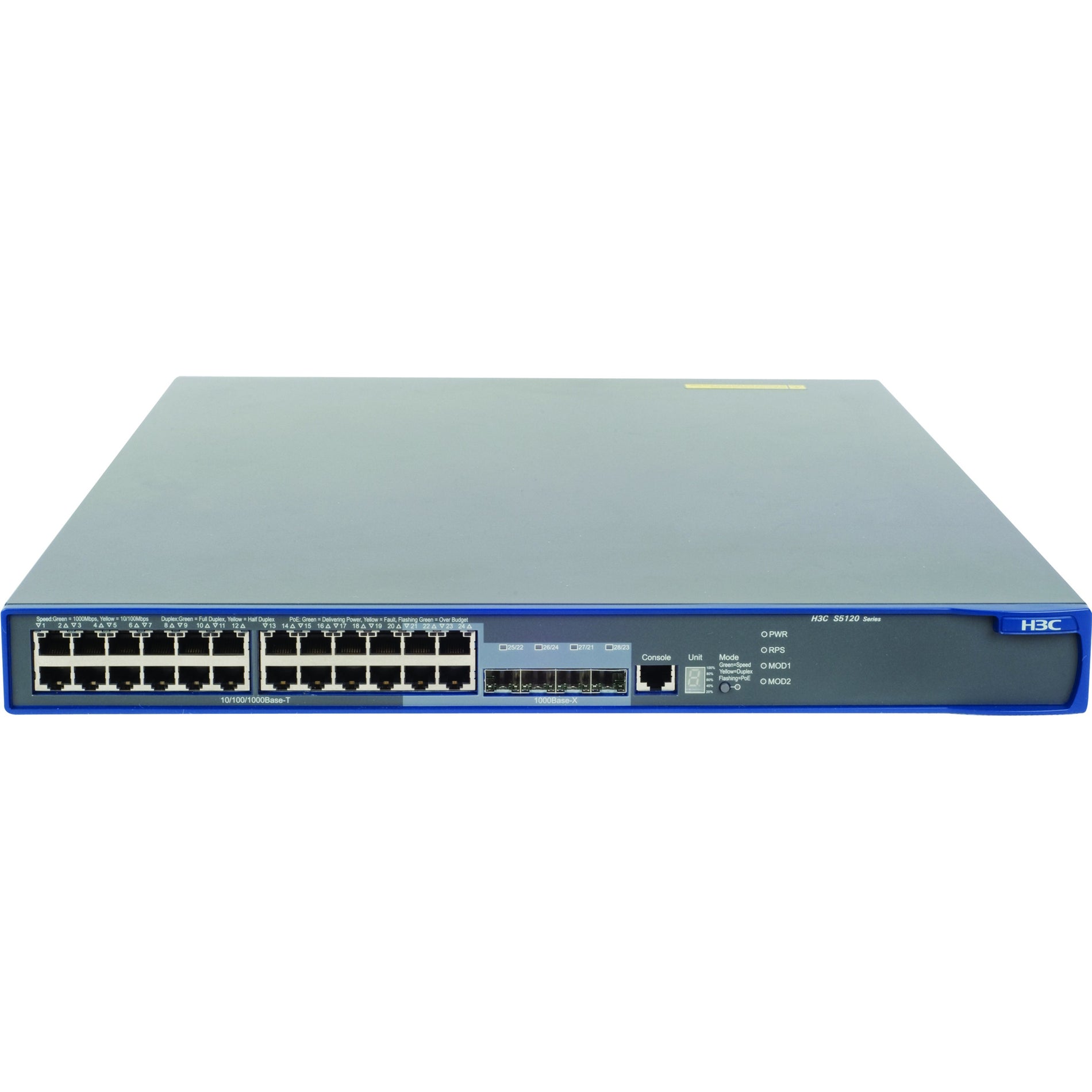 HP-IMSourcing A5120-24G-PoE EI Switch con 2 Slot