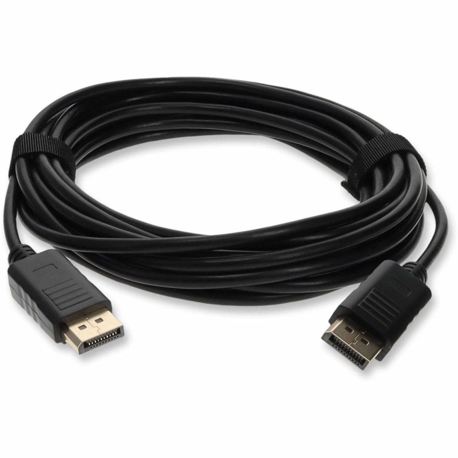 Full-length view of DisplayPort cable showing premium construction - straight view-alternate-image8