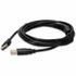 Black USB 2.0 extension cable with Type A male and female connectors shown at 45-degree angle-alternate-image1