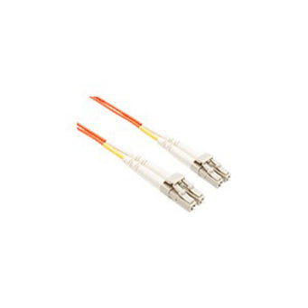 Orange multimode duplex fiber optic patch cable with LC connectors-alternate-image2