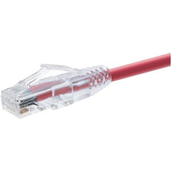 Unirise ClearFit Cat.6 Snagless Network Patch Cable, 30ft Red, RJ-45 Male/Male, Copper Conductor, Environmentally Friendly - 10115 (Lifetime Warranty)