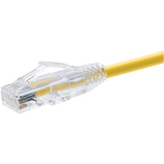 Unirise ClearFit Cat.6 UTP Network Cable, 2ft Yellow Snagless Patch Cable, Gold-Plated RJ-45 M/M, Plenum UltraFlex, TAA Compliant - 10123 (Lifetime Warranty)