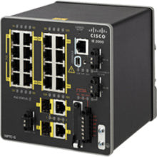 Cisco IE-2000 Ethernet Switch, 16 PoE+ Ports, 2 Gigabit SFP Slots, Layer 2 Managed, Fast Ethernet/Gigabit Network, Industrial Ruggedized, Rail-mountable - IE-2000-16PTC-G-E (5 Year Warranty)