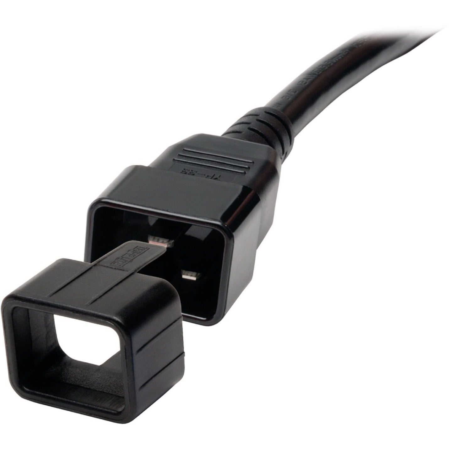 Tripp Lite by Eaton Plug-lock Inserts keep C20 power cords solidly connected to C19 outlets, BLACK color, Package of 100 (PLC19BK)
