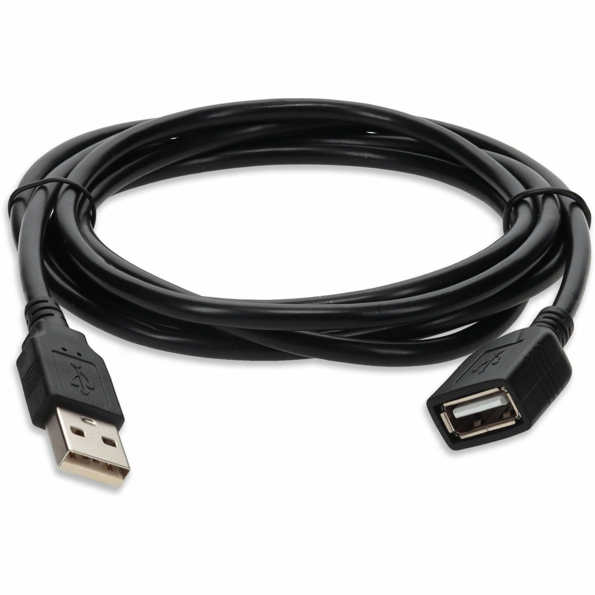 Full-length view of USB extension cable showing both connectors-alternate-image8