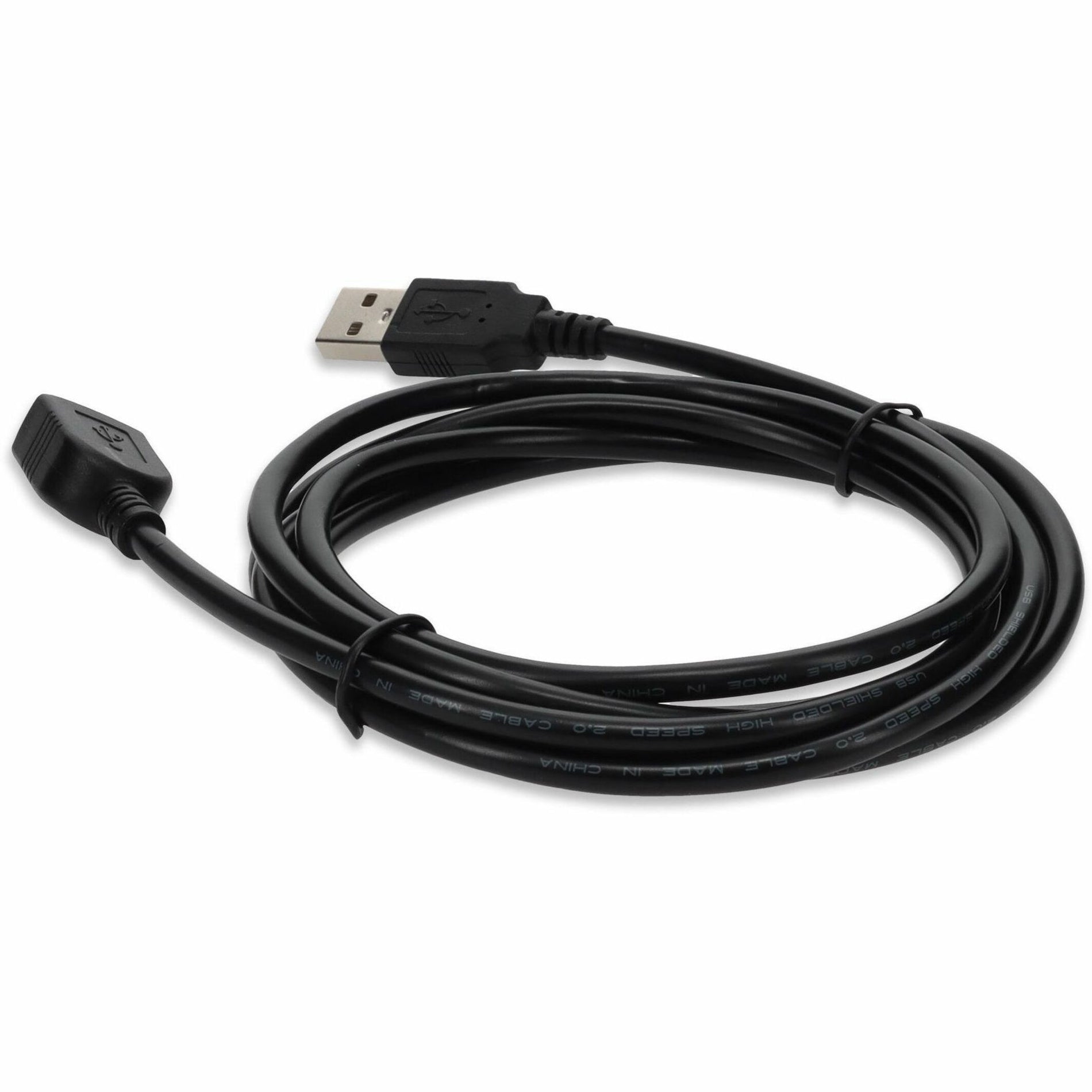 USB extension cable coiled to show flexibility and length-alternate-image3