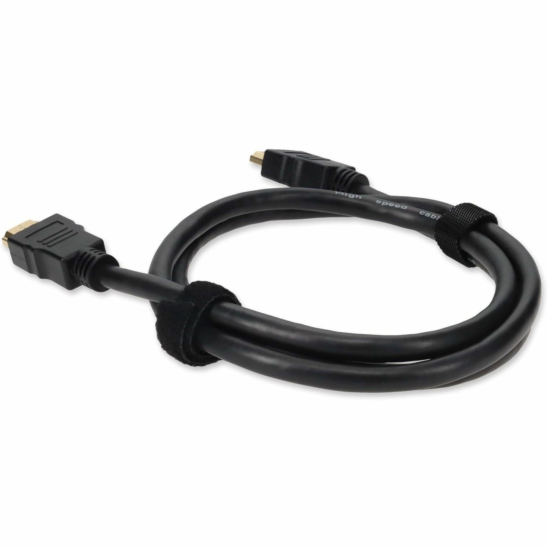 HDMI cable showing cable management straps and connector design, angled view-alternate-image3