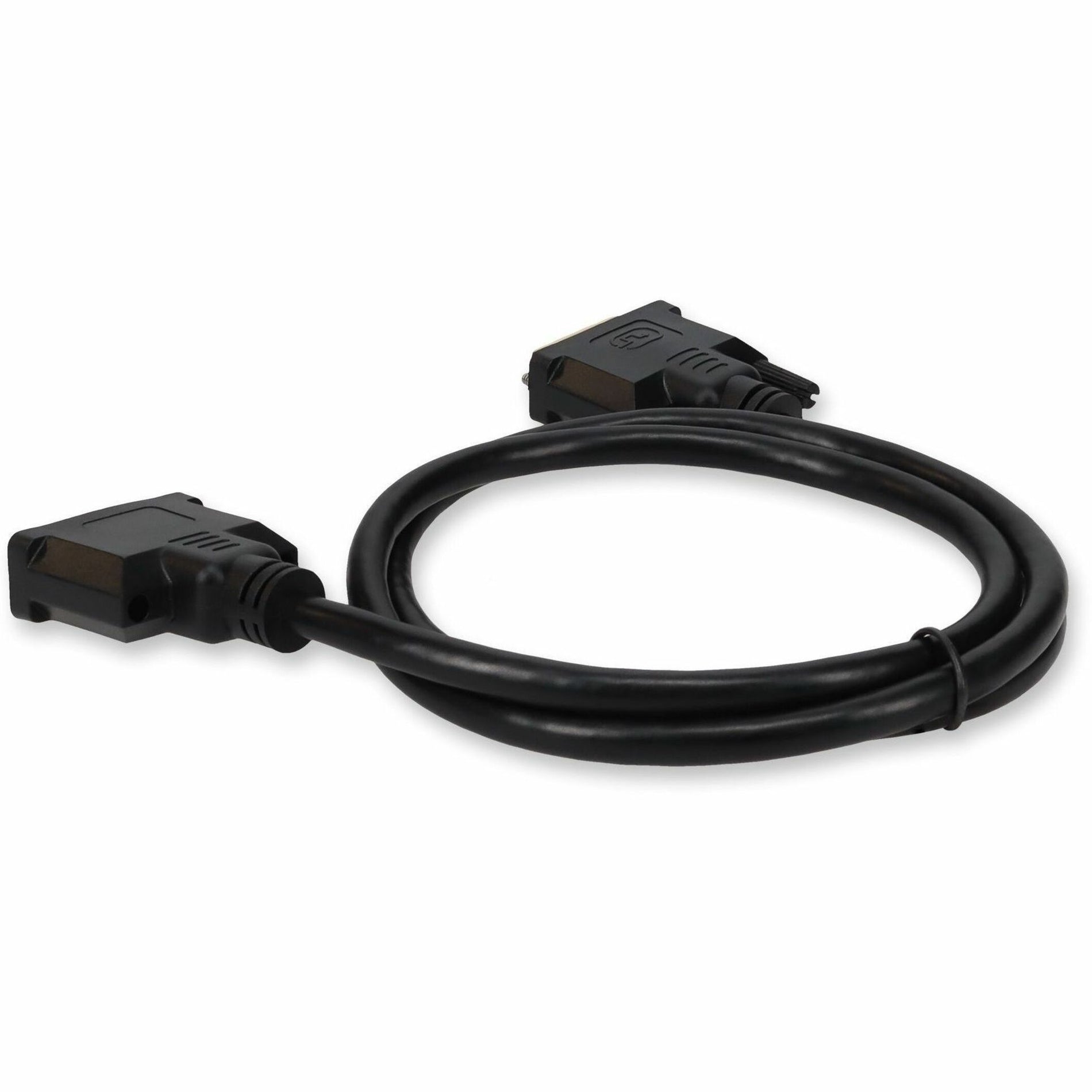 DVI-D cable showing 1-foot length with neat cable management from diagonal angle-alternate-image3