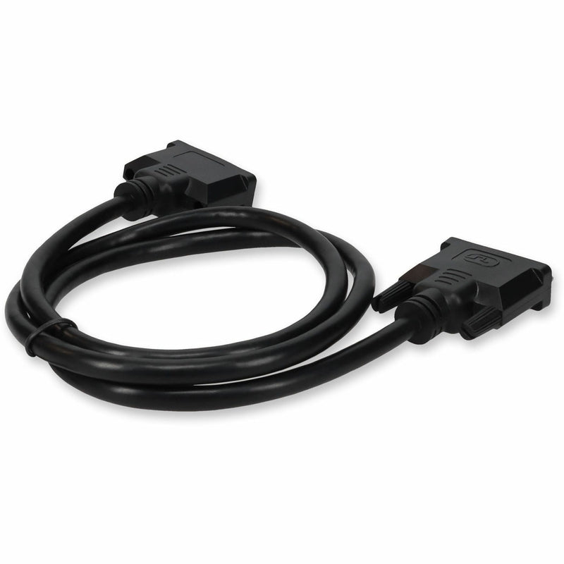 DVI-D cable showing cable management features and flexibility