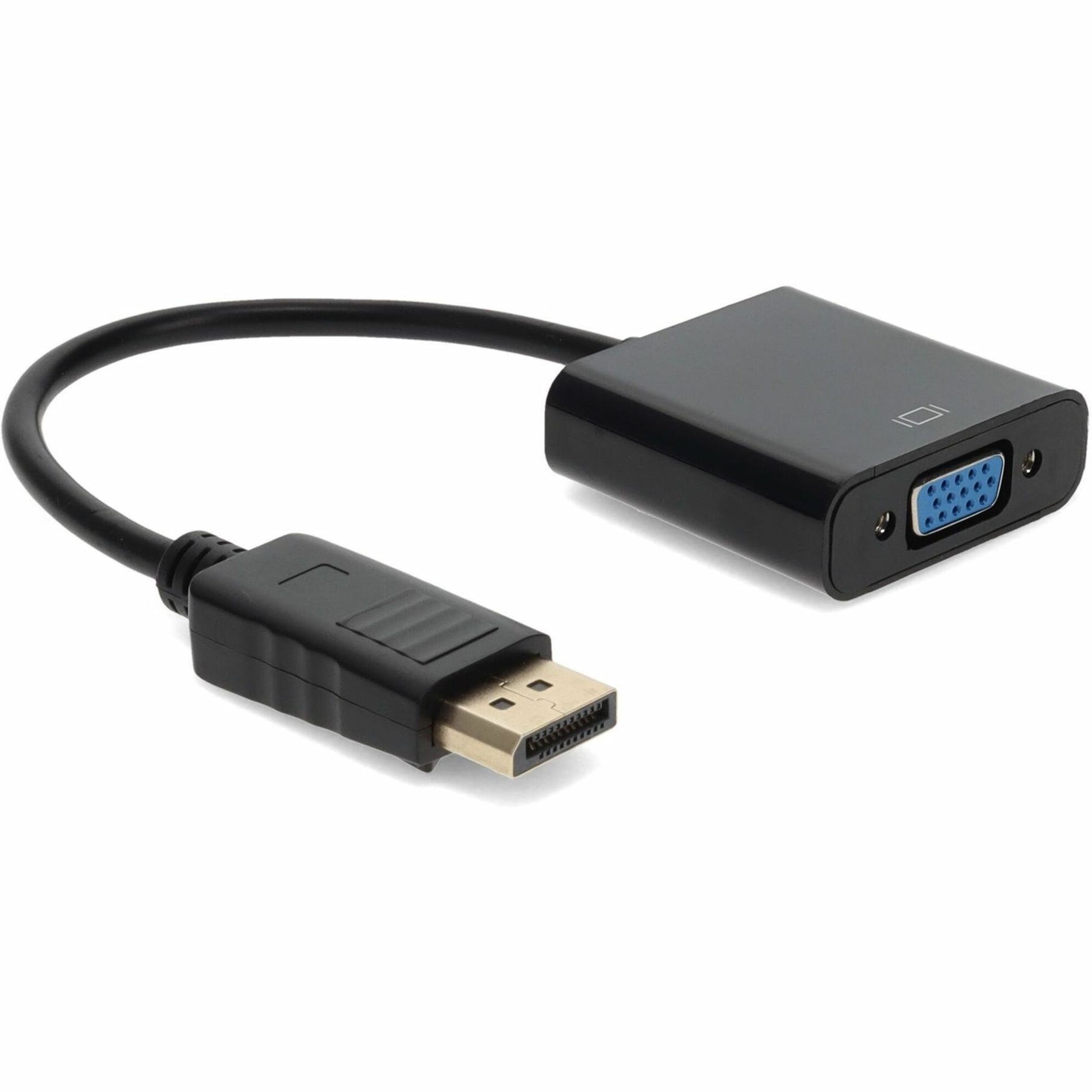 DisplayPort to VGA adapter showing both connector ends clearly-alternate-image6