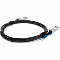 Diagonal view of SFP+ DAC cable highlighting connector design-alternate-image5