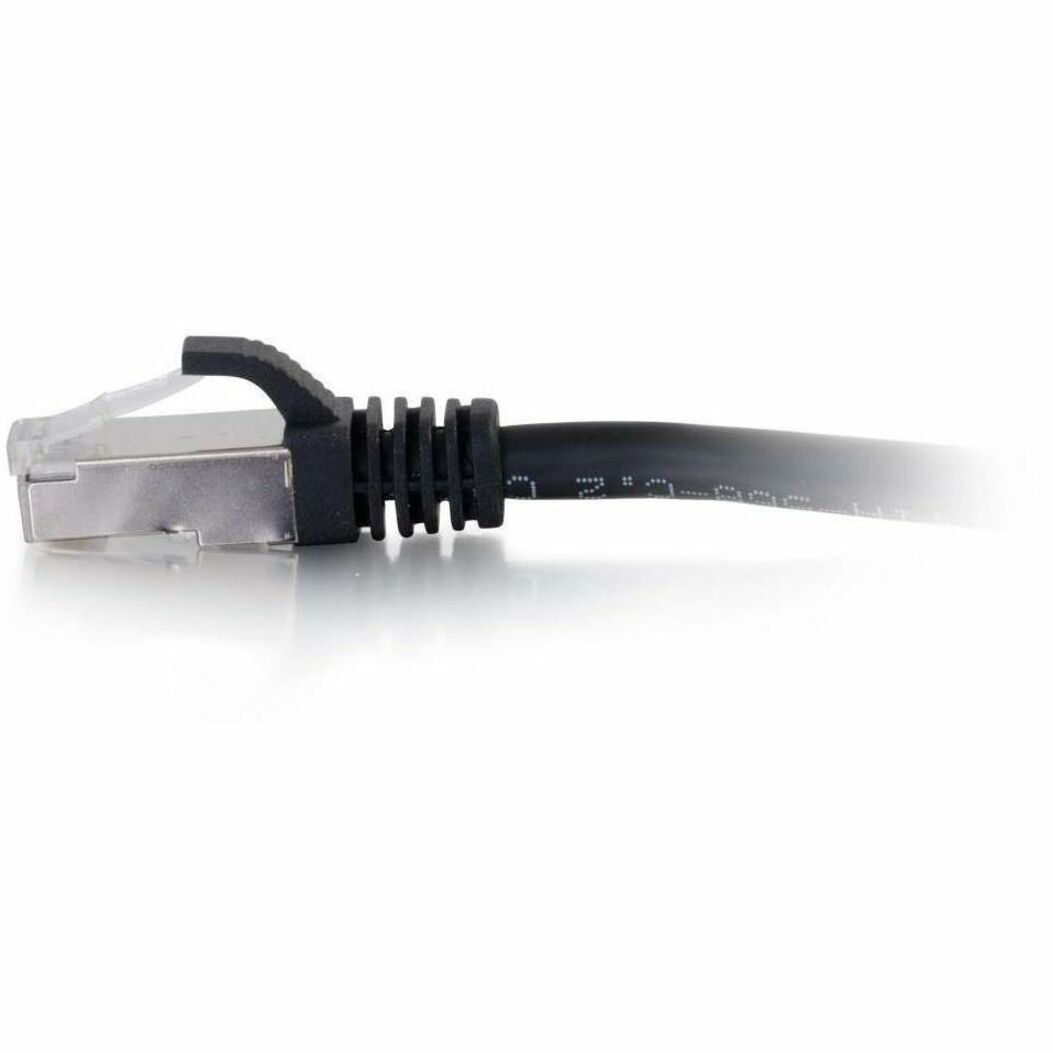 C2G 00715 Kabel Jaringan Patch Cat6a 10ft Snagless Terlindungi (STP) Hitam