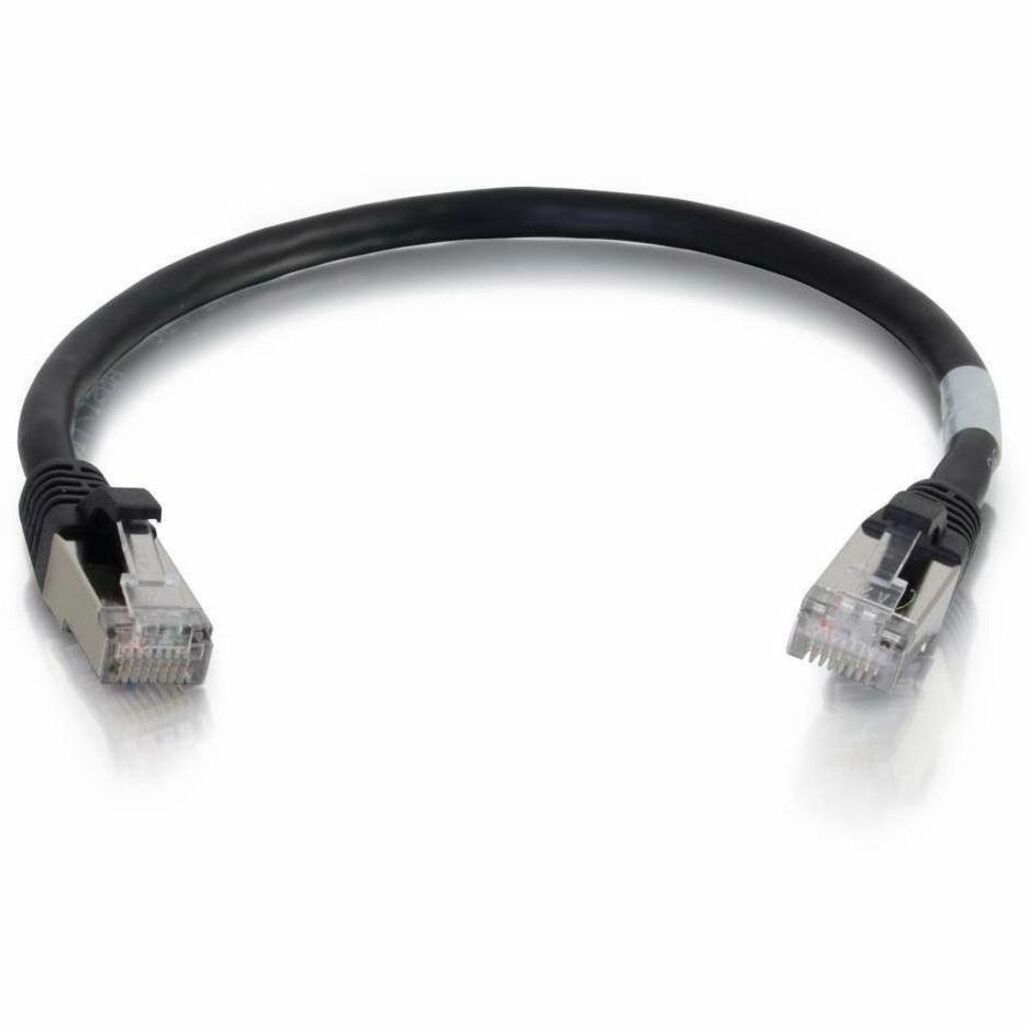 C2G 00715 Kabel Jaringan Patch Cat6a 10ft Snagless Terlindungi (STP) Hitam