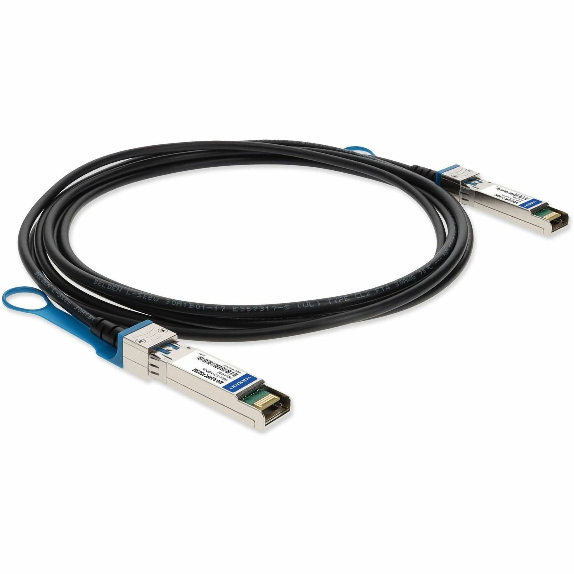 Profile view of SFP+ cable demonstrating build quality and durability-alternate-image7