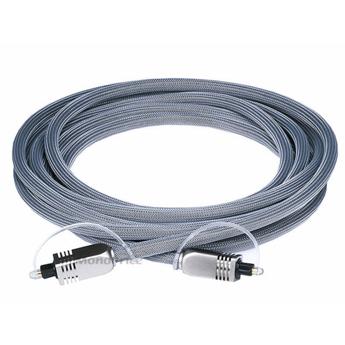 Monoprice 10ft Premium Optical Toslink Cable w/ Metal Fancy Connector (6270)