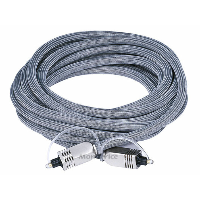 Monoprice 15ft Premium Optical Toslink Cable w/ Metal Fancy Connector (6271)