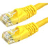 Close-up of yellow Cat6 cable RJ-45 connectors showing gold-plated contacts and strain relief-alternate-image2