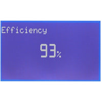 LCD screen display showing 93% efficiency rating for Eaton battery module-alternate-image2