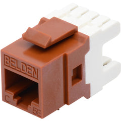 Belden KeyConnect RJ-45 Female Network Connector, Blue, Copper Alloy & Plastic Construction, Environmentally Friendly Design - AX104186 (1 Year Warranty)