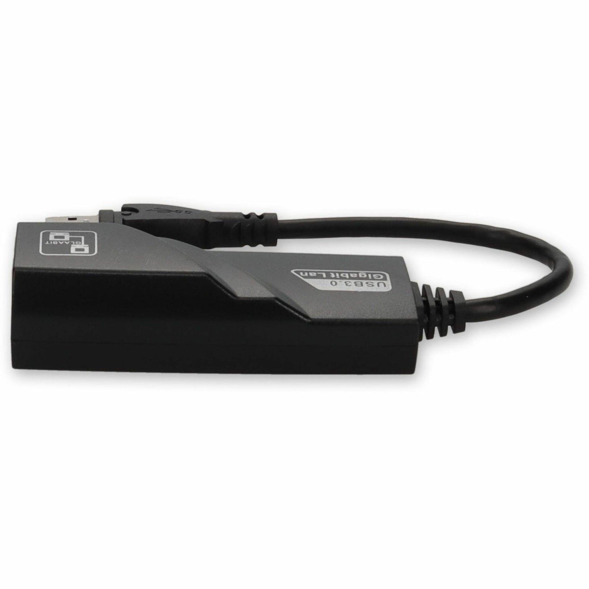 Side view of the USB 3.0 to Gigabit Ethernet adapter showing sleek angular design-alternate-image2