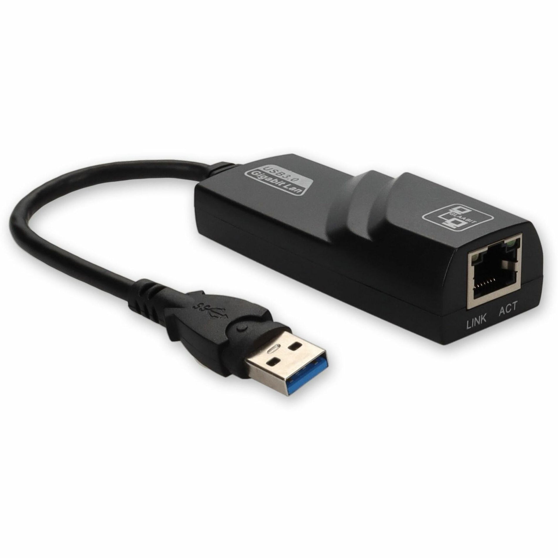 Close-up of the adapter's ethernet port and USB 3.0 connector-alternate-image7