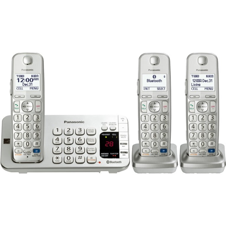 Panasonic KX-TGE273S DECT 6.0 1.90 GHz Cordless Phone - Silver