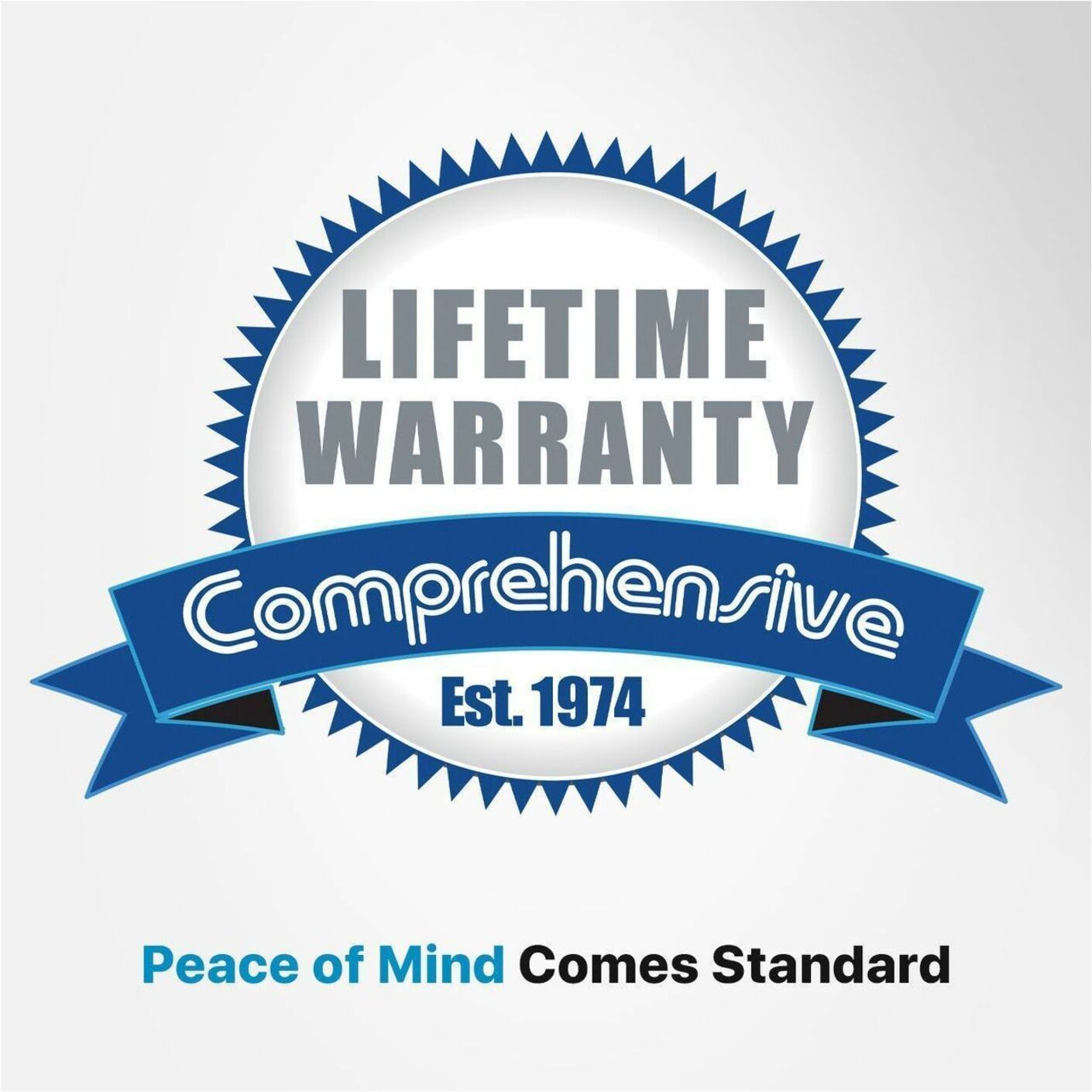 Comprehensive Connectivity Company lifetime warranty badge with established date 1974-alternate-image2