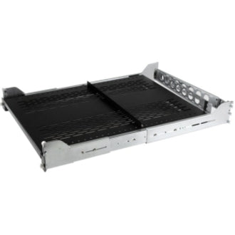 Étagère de Rack Glissante Ventilée 2U StarTech.com avec Bras de Gestion de Câbles et Profondeur de Montage Ajustable - 125lbs / 56.7kg (UNISLDSHF19M)