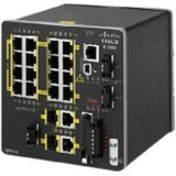 Cisco IE-2000U Industrial Ethernet Switch, 16 Fast Ethernet Ports, 4 PoE Ports, 2 SFP Slots, Layer 2 Managed, Gigabit Uplinks, Rail-mountable, 256MB DRAM - IE-2000U-16TC-GP (5 Year Warranty)