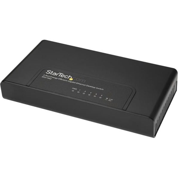 StarTech.com 5 Port Unmanaged Energy-Efficient Gigabit Ethernet Switch - Desktop / Wall Mount Network Switch (DS51002)