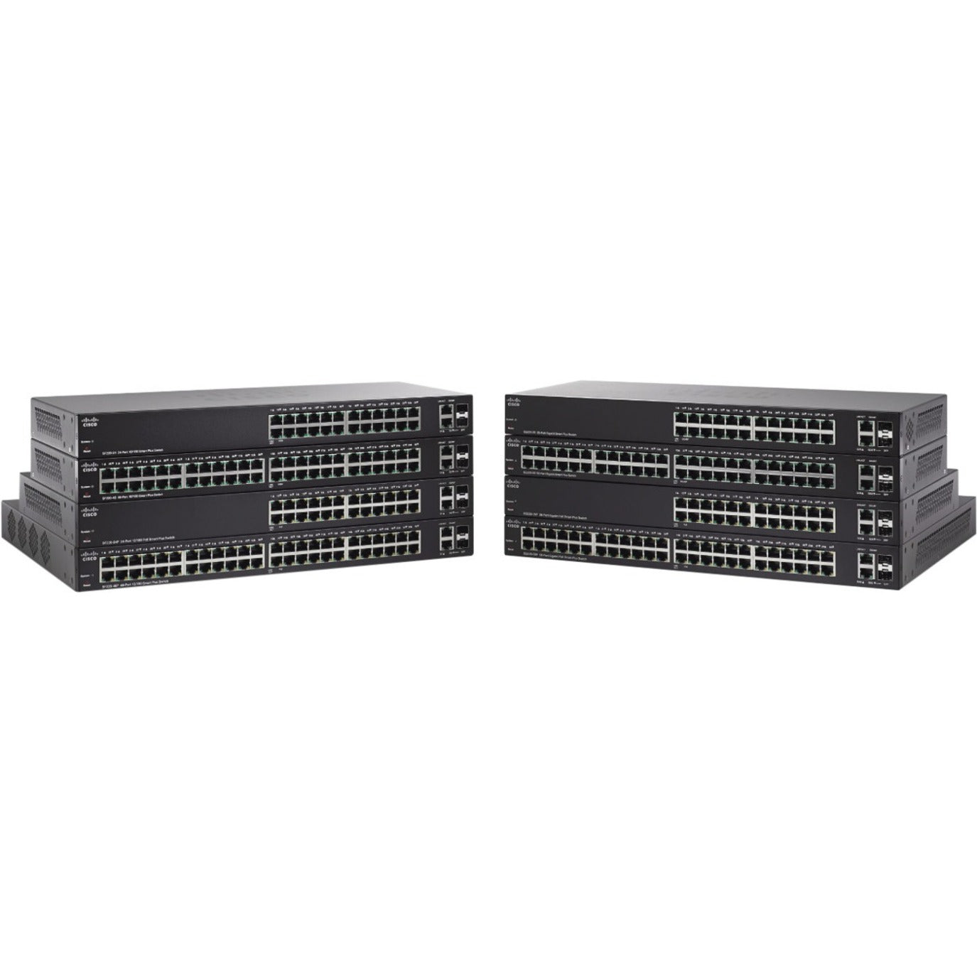 Cisco Smart Plus 220 50-Port Gigabit Ethernet Switch, Layer 2 Manageable, Web/CLI Management, 2 SFP Slots, Rack/Wall Mountable - SG220-50-K9-NA (90 Day Warranty)