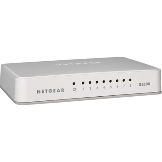 NETGEAR 8-Port Gigabit Unmanaged Switch, GS208 (GS208-100PAS)