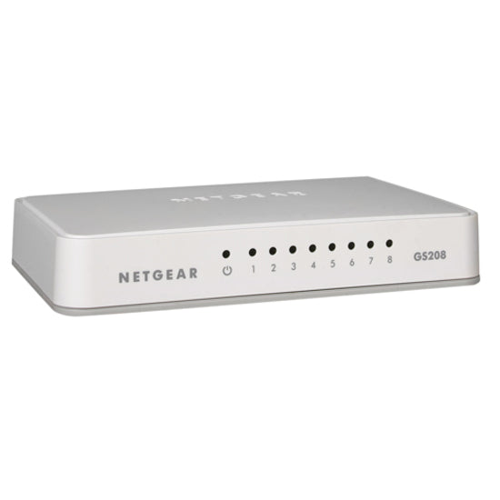 NETGEAR 8-Port Gigabit Unmanaged Switch, GS208 (GS208-100PAS)