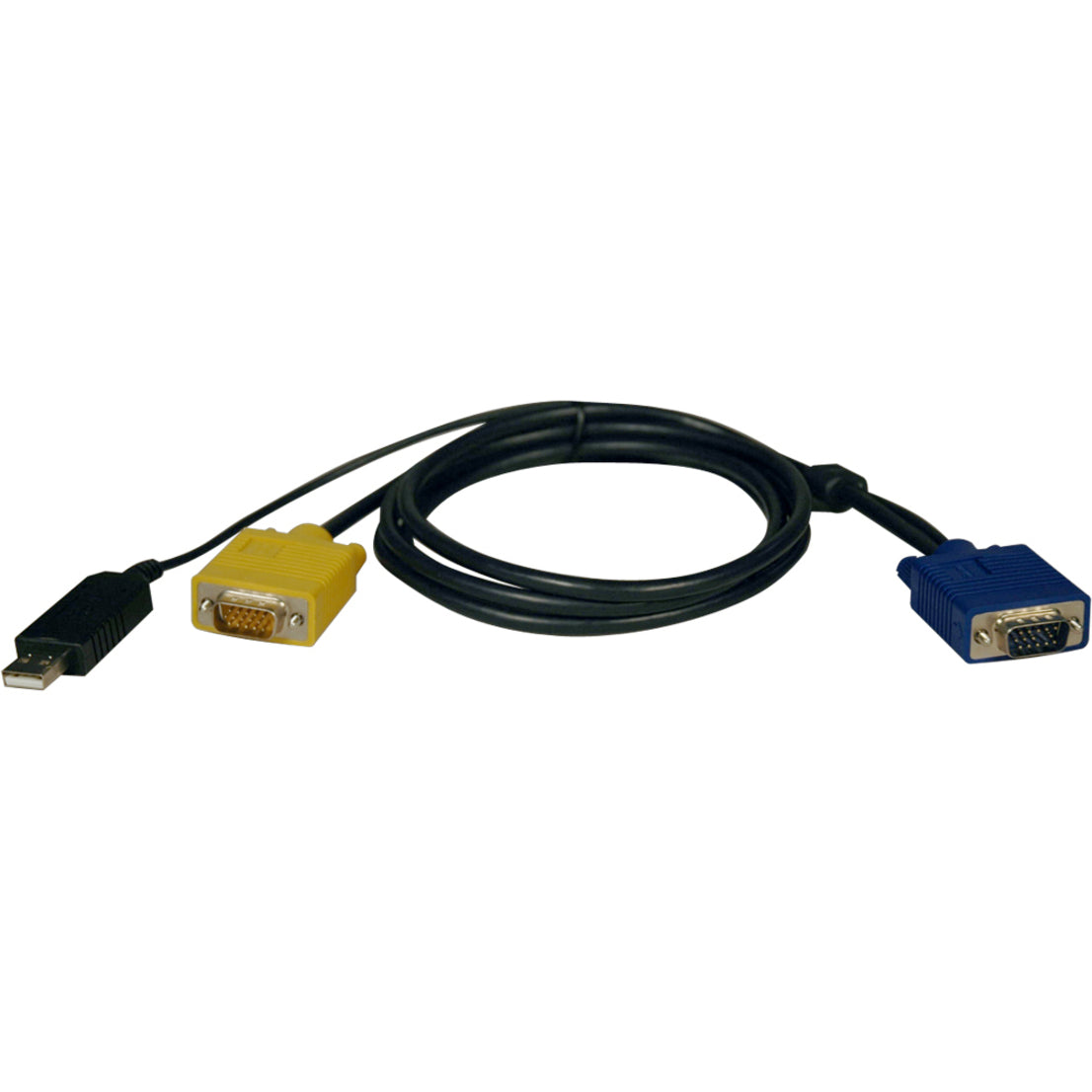 Tripp Lite by Eaton KVM Switch Cable Kit, USB, 2-in-1, 6-Ft, Color Coded (P776-006)