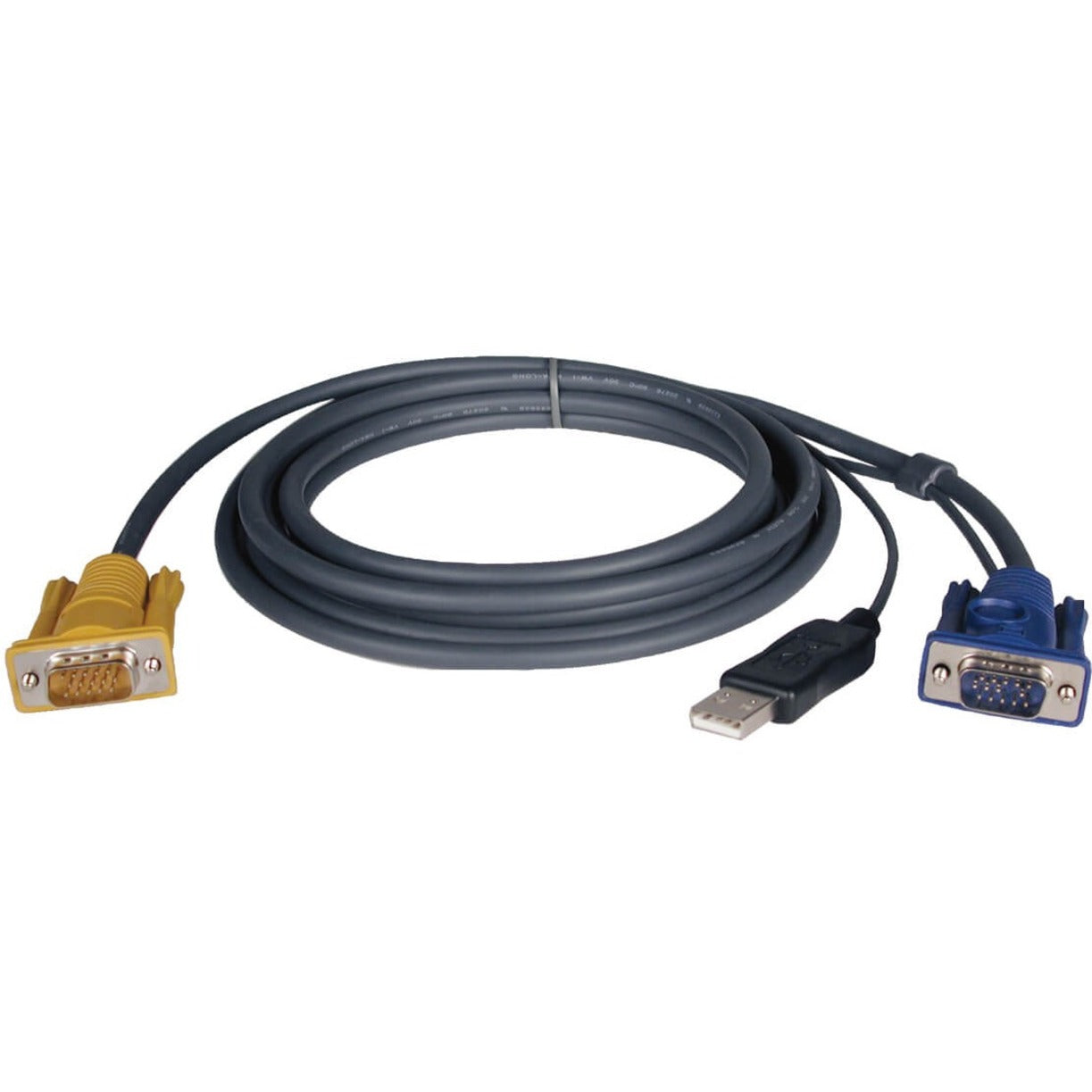 Tripp Lite by Eaton KVM Switch Cable Kit, USB, 2-in-1, 6-Ft, Color Coded (P776-006)