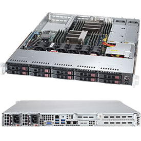 Supermicro 1U RM DP LGA2011 WIO SERVER DDR4 HASWELL RPS SATA SFF 10G (SYS-1028R-WTRT)