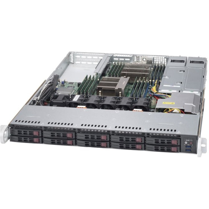 Supermicro 1U RM DP LGA2011 WIO SERVER DDR4 HASWELL RPS SATA SFF 10G (SYS-1028R-WTRT)