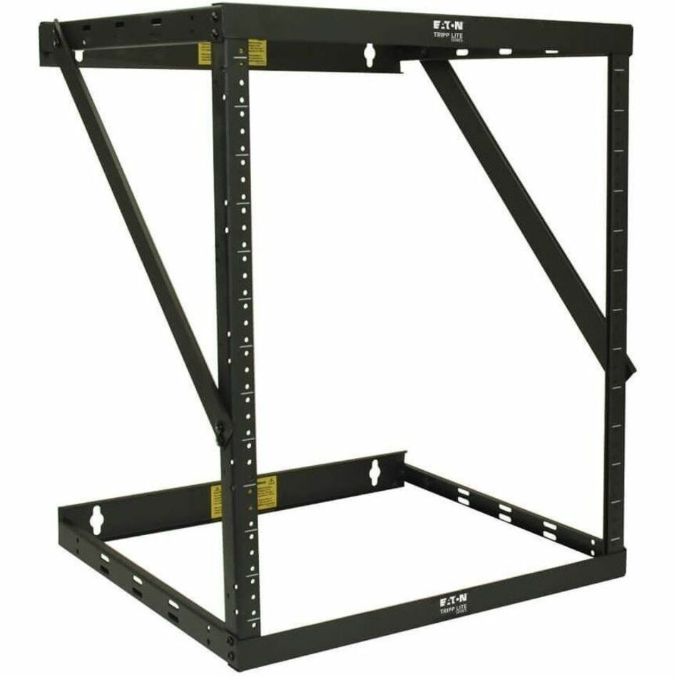 Tripp Lite SmartRack 12U Wall-Mount Open Frame Rack Frame, 550lb Capacity, Easy Assembly, Steel Construction, 19" EIA Standard, Black - SRWO12UHD (5 Year Warranty)