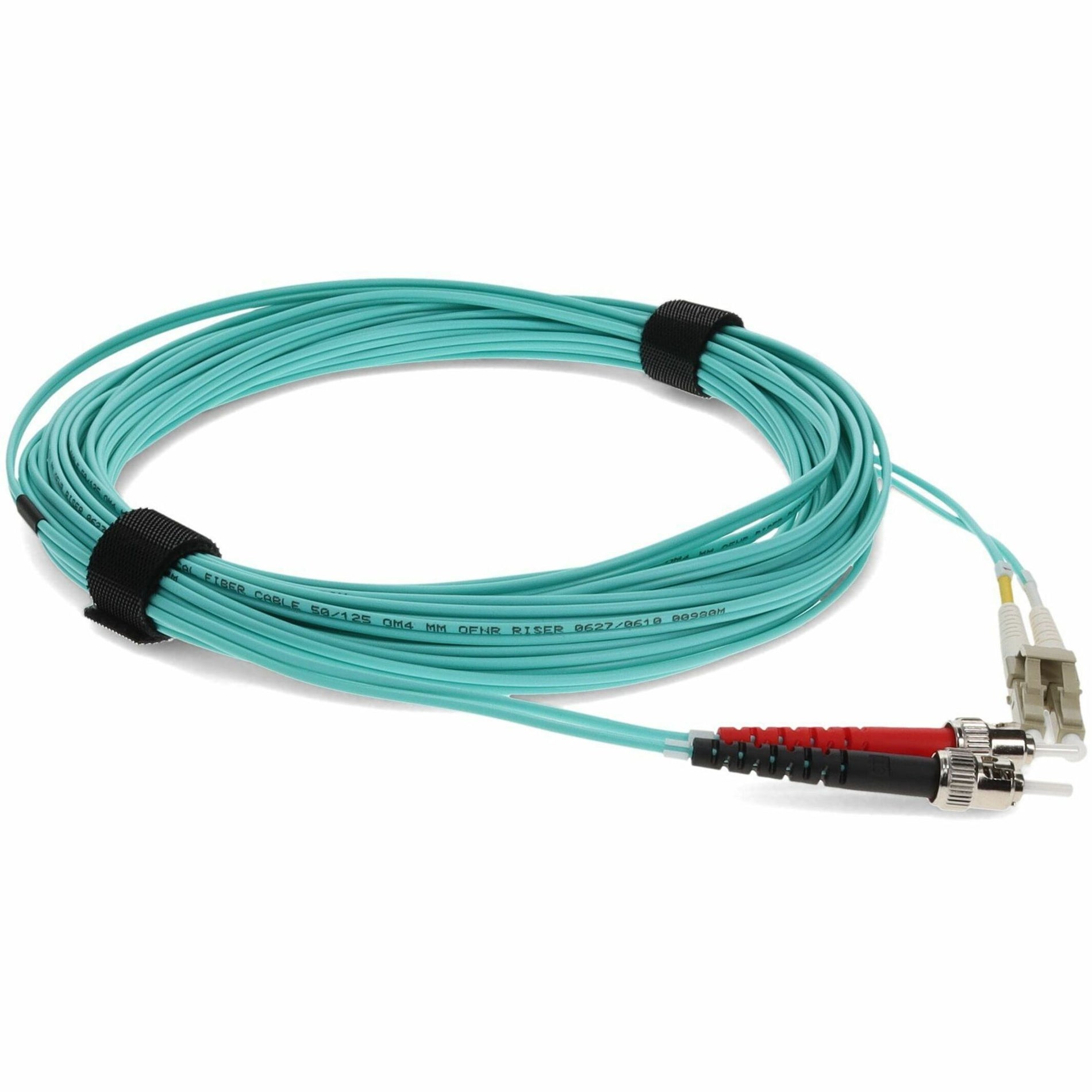 AddOn 10M LC/ST MMF FIBER LOMM 50/125 OM3 DUPLEX AQUA PATCH CABLE (ADD-ST-LC-10M5OM3)