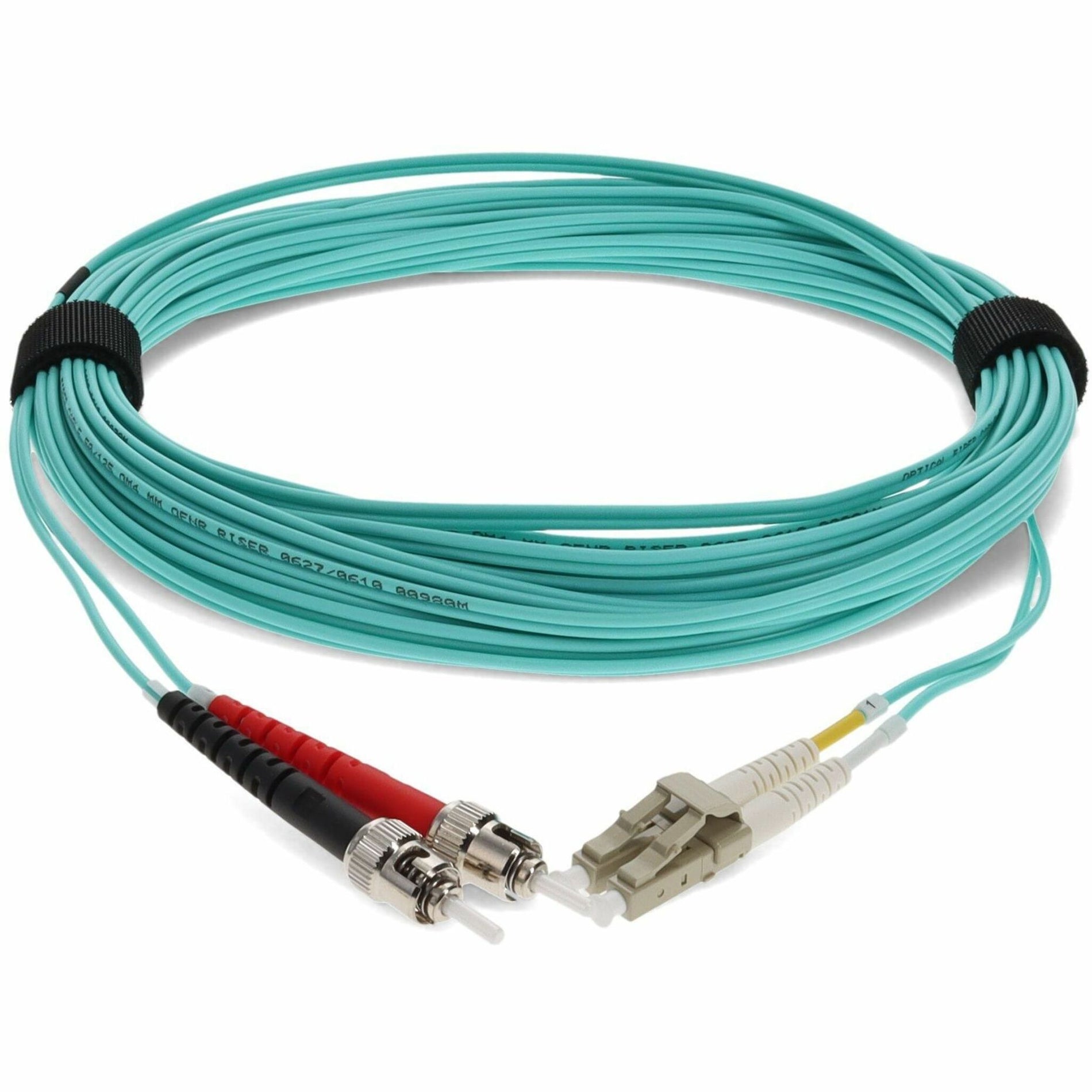 AddOn 10M LC/ST MMF FIBER LOMM 50/125 OM3 DUPLEX AQUA PATCH CABLE (ADD-ST-LC-10M5OM3)