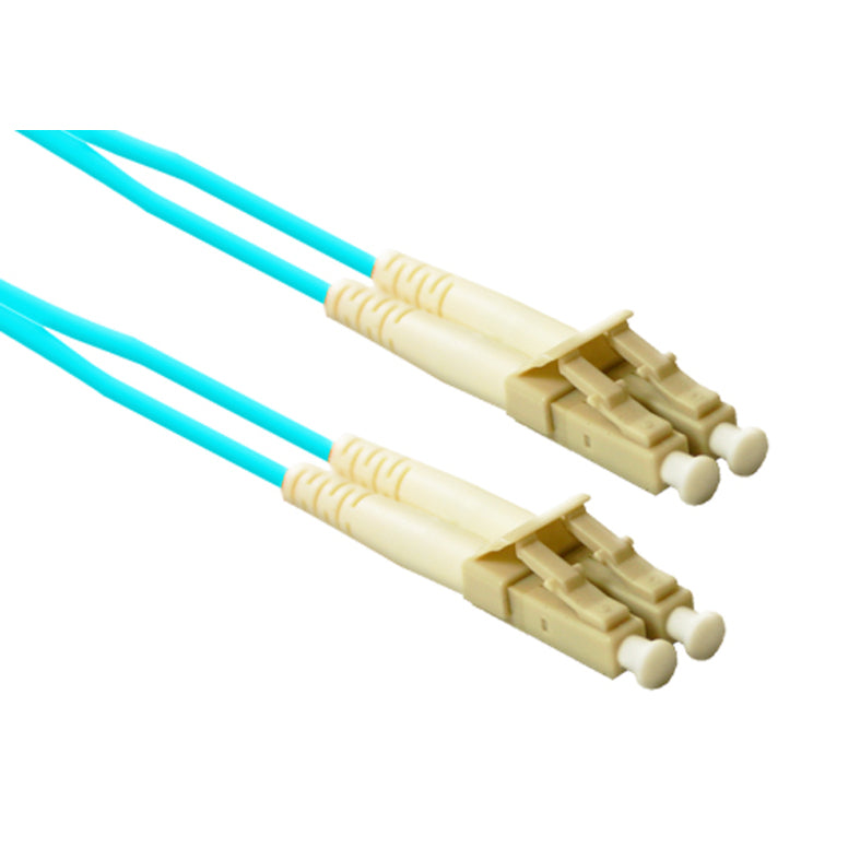 ENET 3M LC/LC Duplex Multimode 50/125 10Gb OM4 or Better Aqua Laser Optimized Multi-Mode (LOMM) Fiber Patch Cable 3 meter LC-LC Individually Tested (LC2-OM4-3M-ENC)